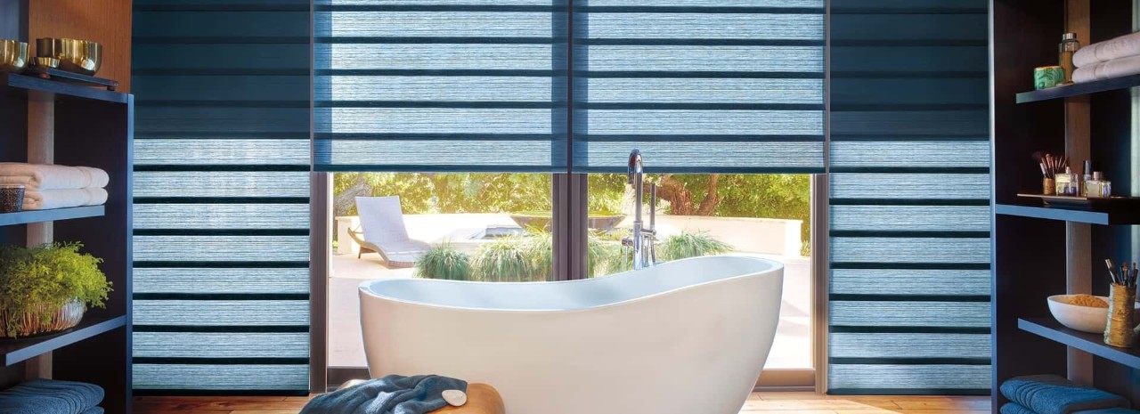 Shades near Spokane Valley, Washington (WA), including custom Hunter Douglas Solera® Soft Shades
