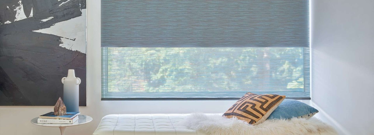 Roller shades near Spokane, Washington (WA), including Hunter Douglas Design Studio™ Roller Shades.