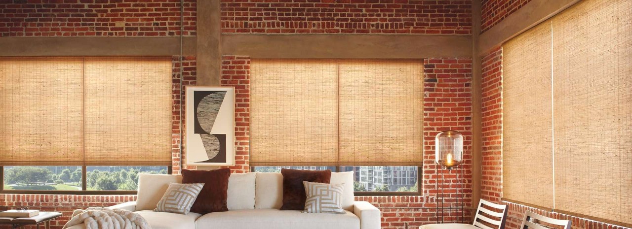 Adding Woven Wood Shades to homes, Hunter Douglas woven wood shades, near Spokane Valley, Washington (WA)