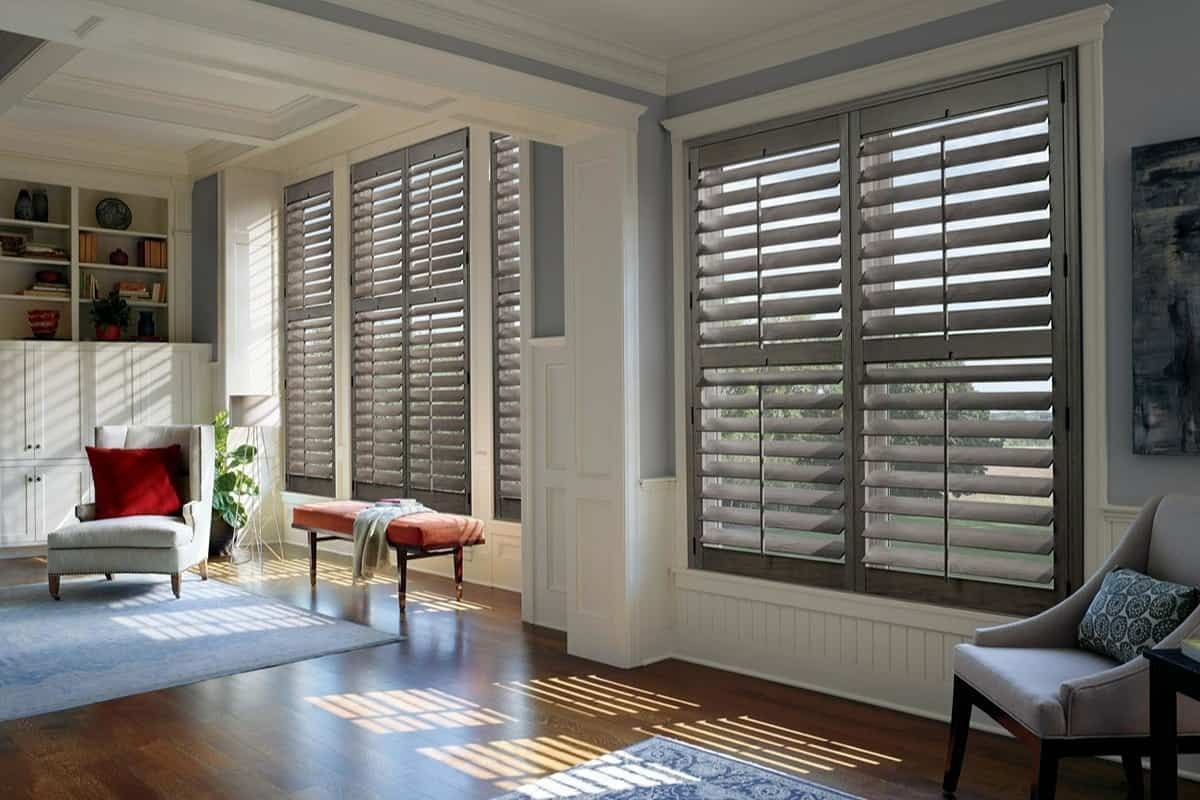 Hunter Douglas Shutters, Hunter Douglas Heritance® Hardwood Shutters, wooden window shutters near Spokane Valley, Washington (WA)
